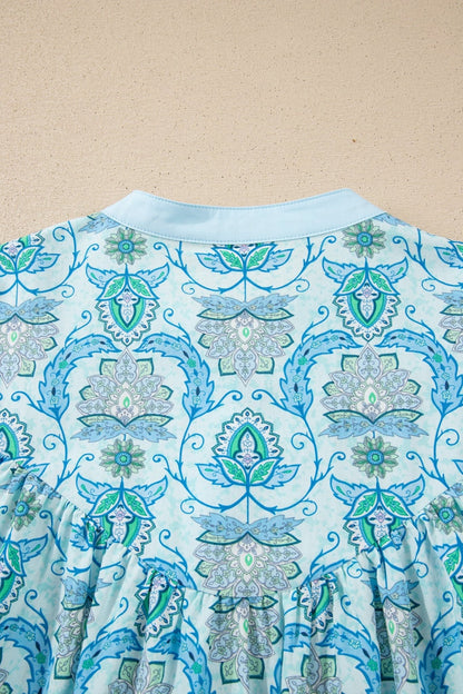 Micah Puff Sleeve Loose Shirt - Hello Beautiful BoutiqueBlouses & ShirtsThreaded Pear