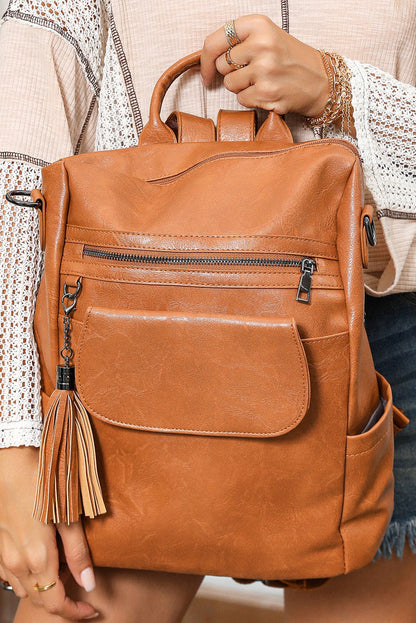 Michaela Pu Large Capacity Backpack - Hello Beautiful BoutiqueBackpacksThreaded Pear