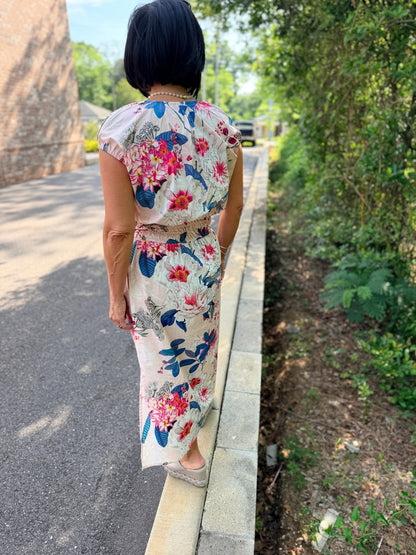 Midi Dress with Smocked Waist - Hello Beautiful BoutiqueAPNY