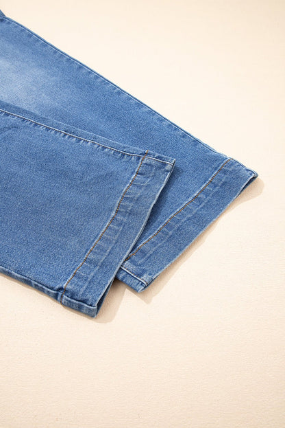 Mikaela Fly Straight Leg Jeans - Hello Beautiful BoutiqueJeansThreaded Pear