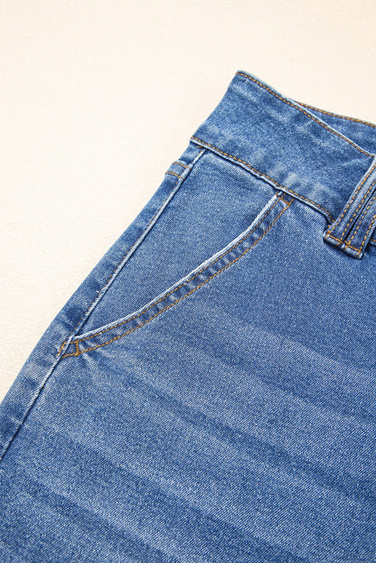 Mikaela Fly Straight Leg Jeans - Hello Beautiful BoutiqueJeansThreaded Pear