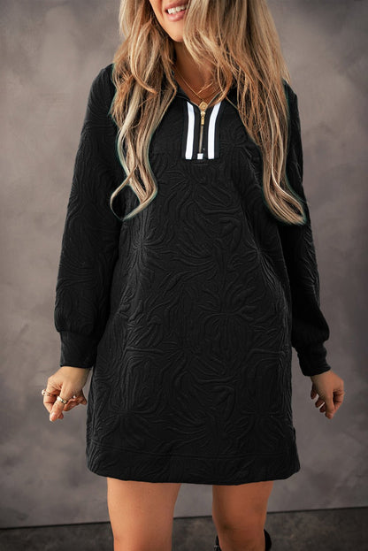 Mikaela Zipper Shift Mini Dress - Hello Beautiful BoutiqueMini DressesThreaded Pear