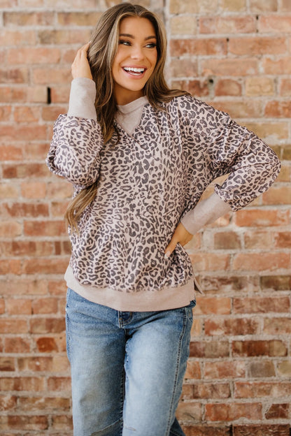 Mila Print Patchwork Sweatshirt - Hello Beautiful BoutiqueSweatshirts & HoodiesThreaded Pear