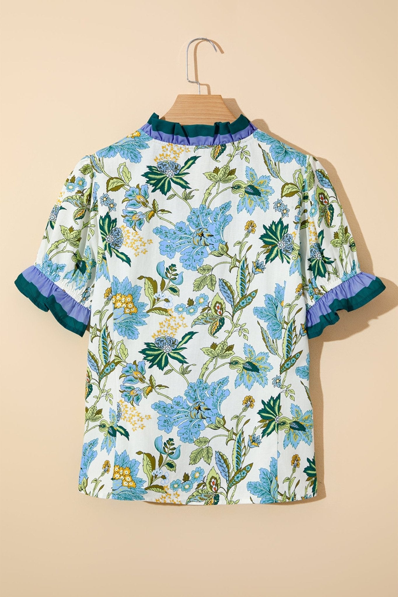 Mila Trim Short Sleeve Blouse - Hello Beautiful BoutiqueBlouses & ShirtsThreaded Pear