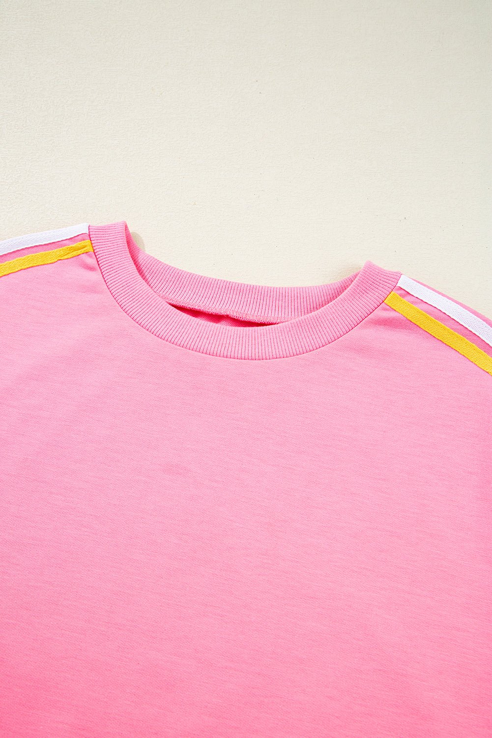 Milan Contrast Crewneck T Shirt - Hello Beautiful BoutiquePant SetsThreaded Pear