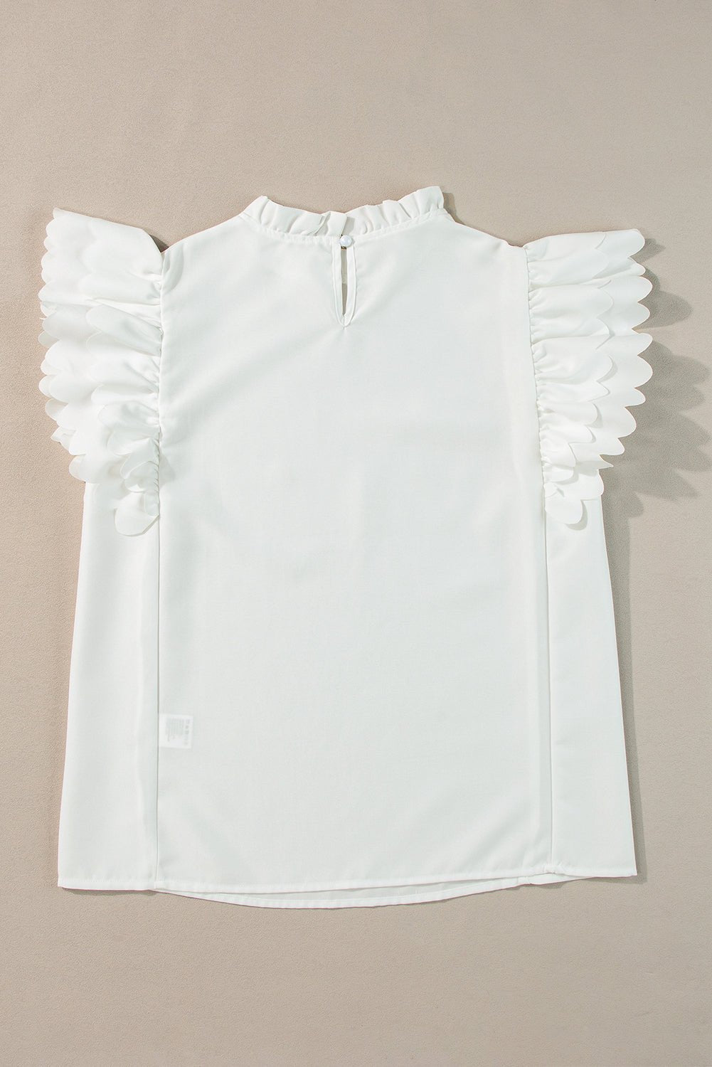 Milan Scalloped Ruffle Sleeve Top - Hello Beautiful Boutique20% OFFThreaded Pear