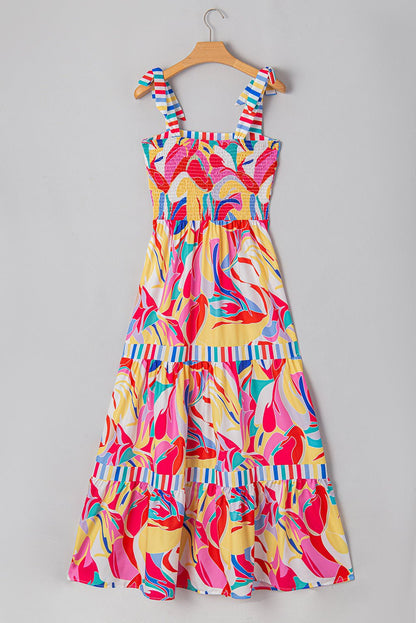 Milan Striped Trim Maxi Sundress - Hello Beautiful BoutiqueMaxi DressesThreaded Pear
