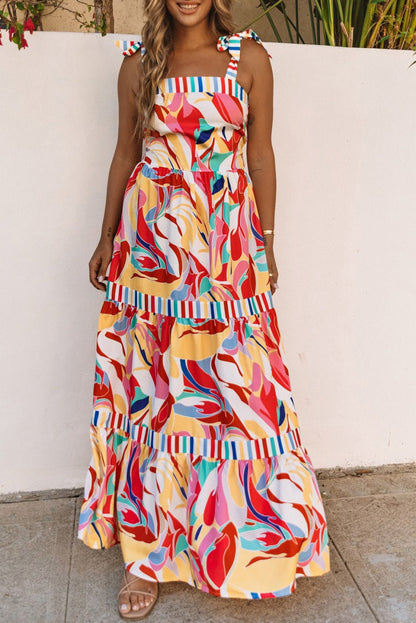 Milan Striped Trim Maxi Sundress - Hello Beautiful BoutiqueMaxi DressesThreaded Pear