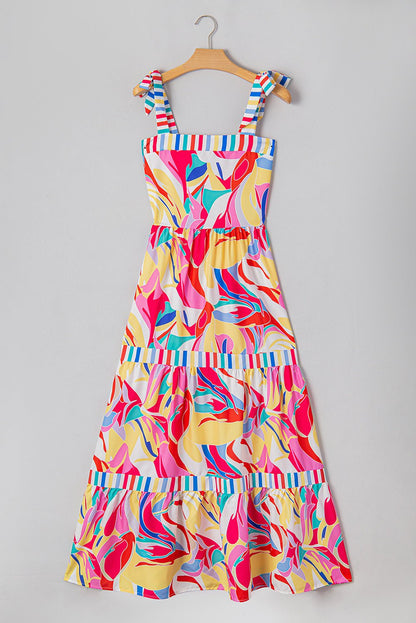 Milan Striped Trim Maxi Sundress - Hello Beautiful BoutiqueMaxi DressesThreaded Pear