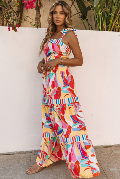 Milan Striped Trim Maxi Sundress - Hello Beautiful BoutiqueMaxi DressesThreaded Pear