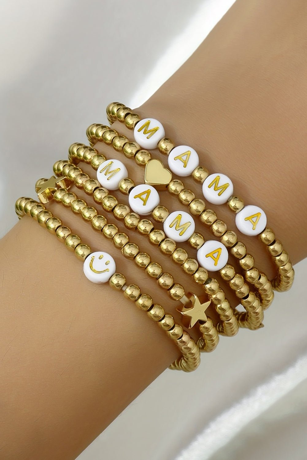 Milana Plated Beaded Bracelet Set - Hello Beautiful BoutiqueJewelryThreaded Pear