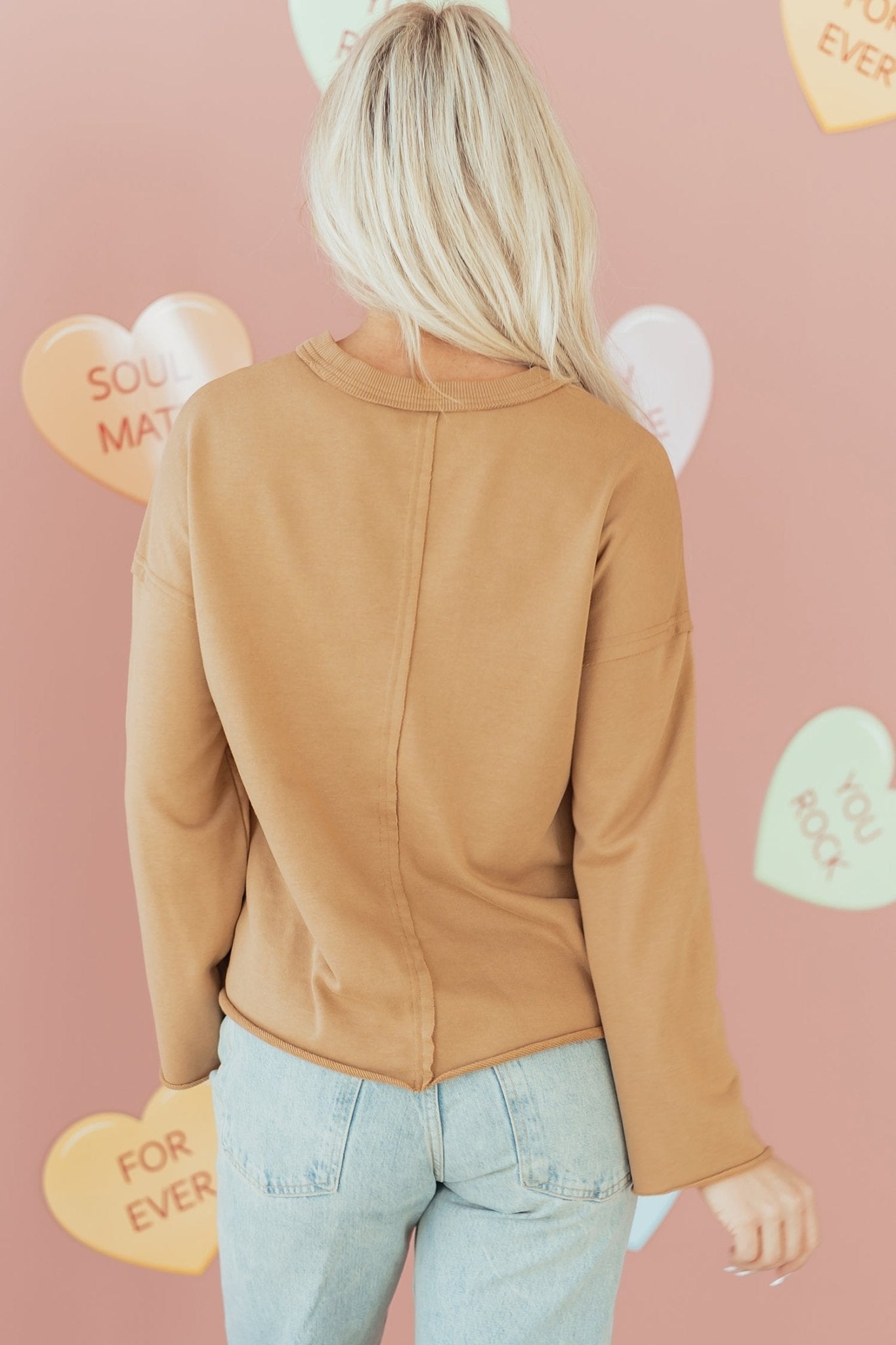 Milana Seam Mineral Wash Sweatshirt - Hello Beautiful BoutiqueSweatshirts & HoodiesThreaded Pear