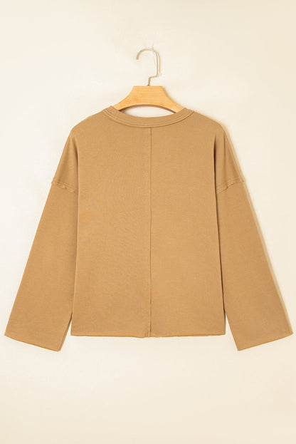 Milana Seam Mineral Wash Sweatshirt - Hello Beautiful BoutiqueSweatshirts & HoodiesThreaded Pear