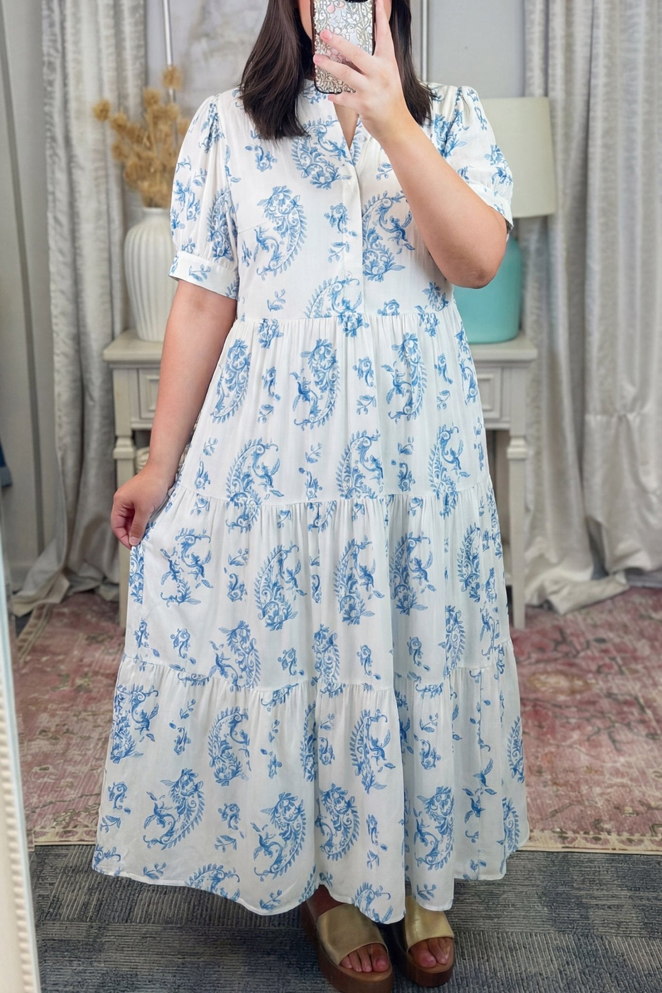 Milana Short Sleeve Maxi PLUS Dress - Hello Beautiful BoutiquePlus Size Maxi DressesThreaded Pear