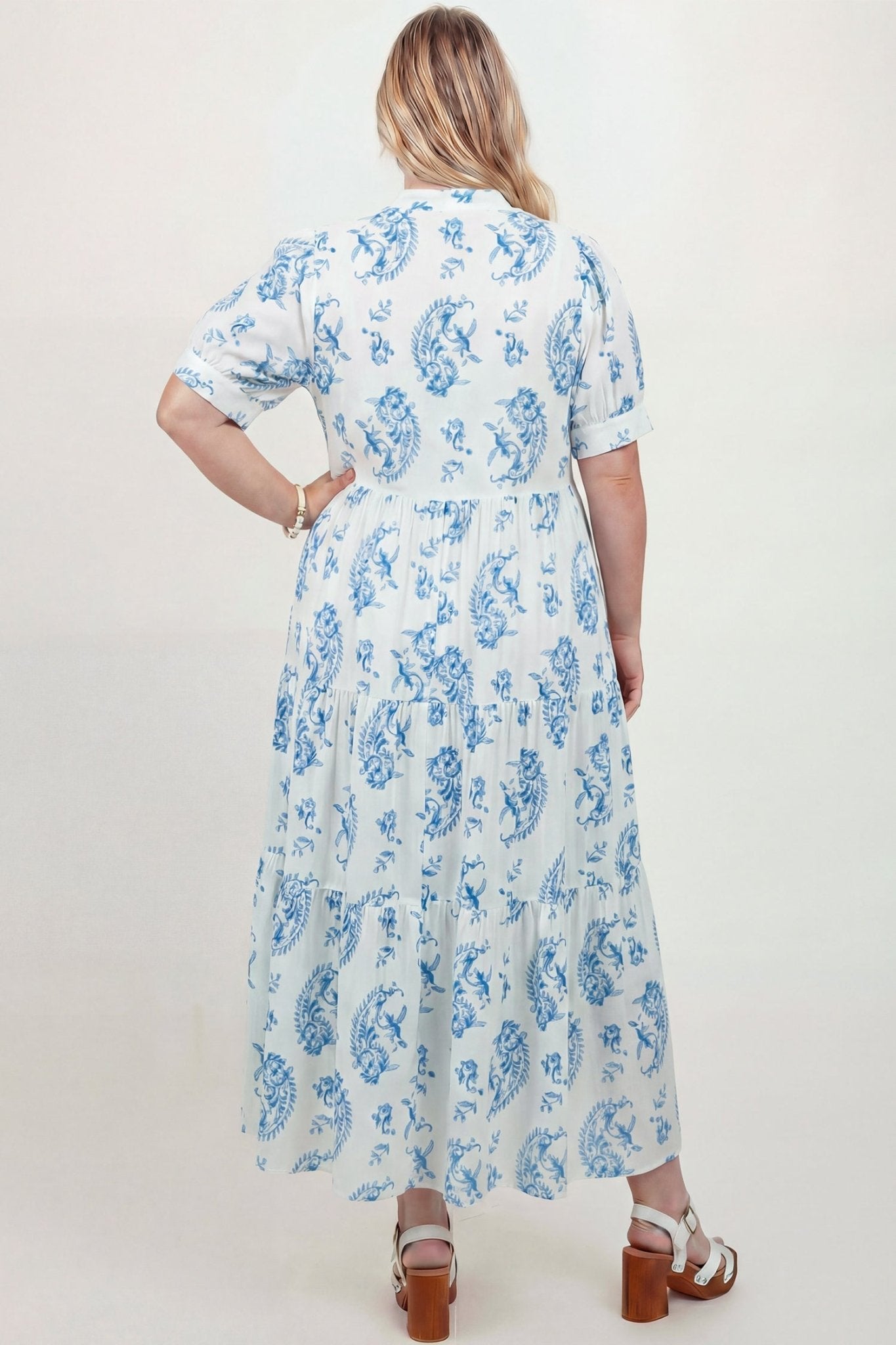 Milana Short Sleeve Maxi PLUS Dress - Hello Beautiful BoutiquePlus Size Maxi DressesThreaded Pear