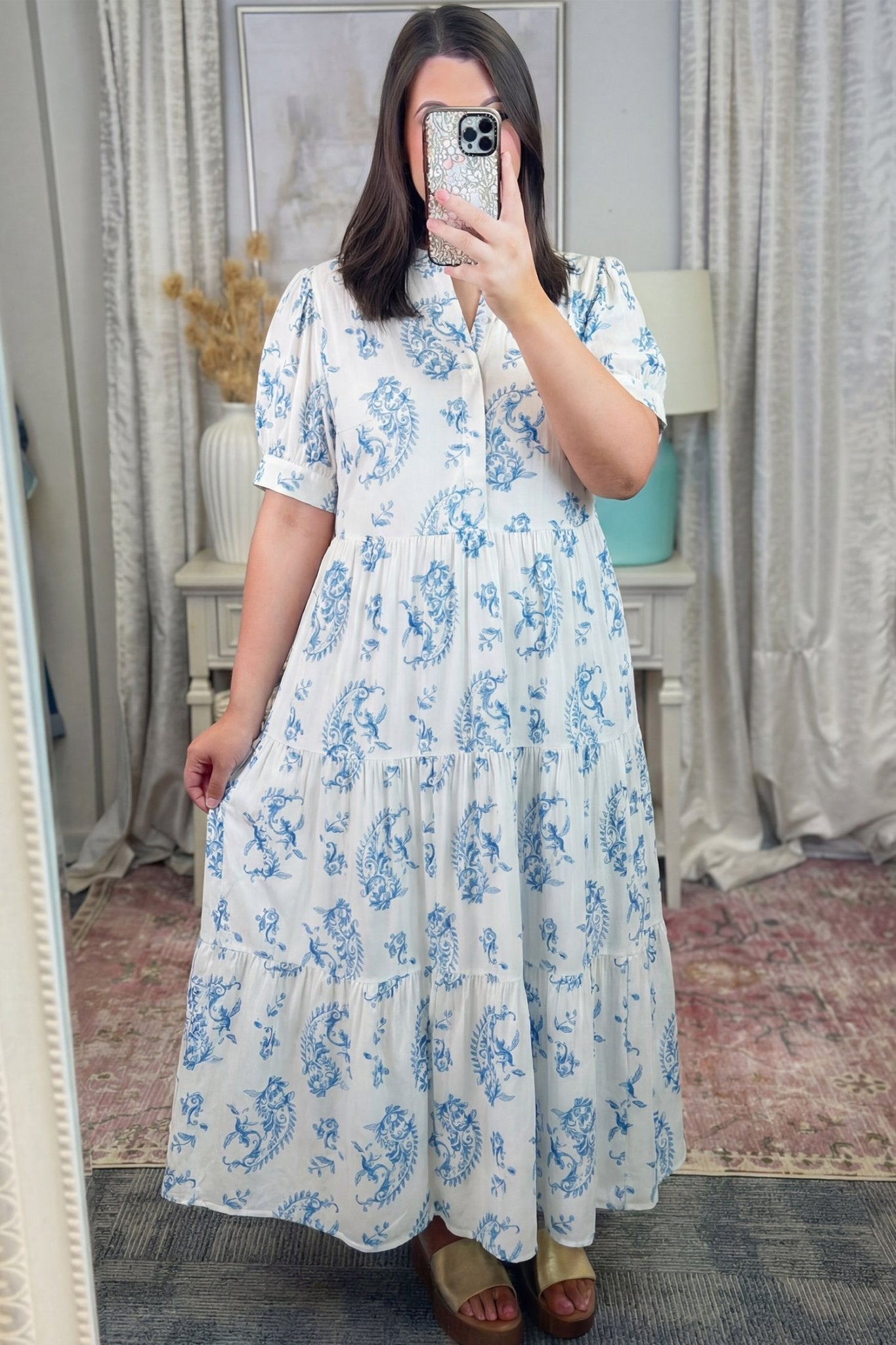 Milana Short Sleeve Maxi PLUS Dress - Hello Beautiful BoutiquePlus Size Maxi DressesThreaded Pear