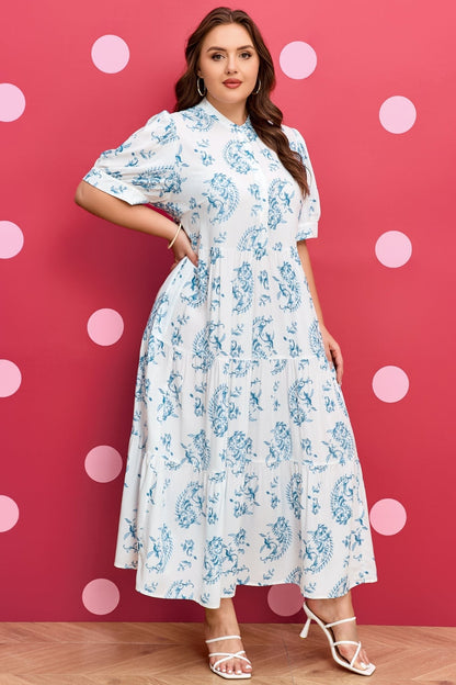 Milana Short Sleeve Maxi PLUS Dress - Hello Beautiful BoutiquePlus Size Maxi DressesThreaded Pear
