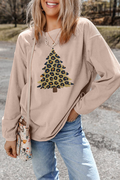 Milazia Tree Graphic Corded Sweatshirt - Hello Beautiful BoutiqueGraphic SweatshirtsThreaded Pear