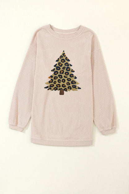 Milazia Tree Graphic Corded Sweatshirt - Hello Beautiful BoutiqueGraphic SweatshirtsThreaded Pear