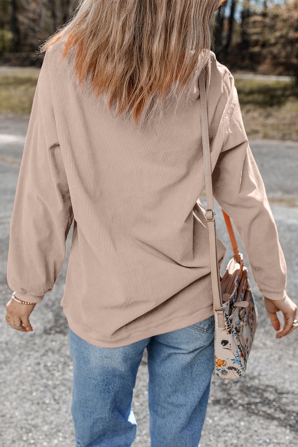 Milazia Tree Graphic Corded Sweatshirt - Hello Beautiful BoutiqueGraphic SweatshirtsThreaded Pear