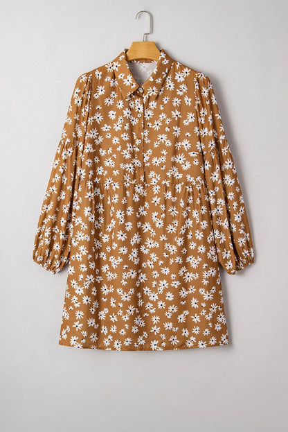 Miley Print Puff Sleeve PLUS Dress - Hello Beautiful BoutiquePlus Size Mini DressesThreaded Pear