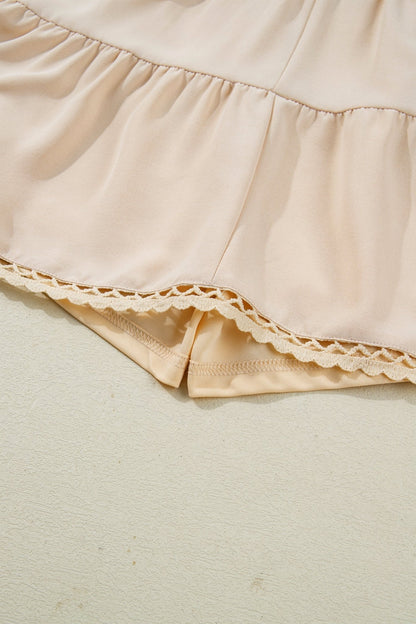 Millie Trim Boho Ruffled PLUS Shorts - Hello Beautiful BoutiquePlus Size BottomsThreaded Pear