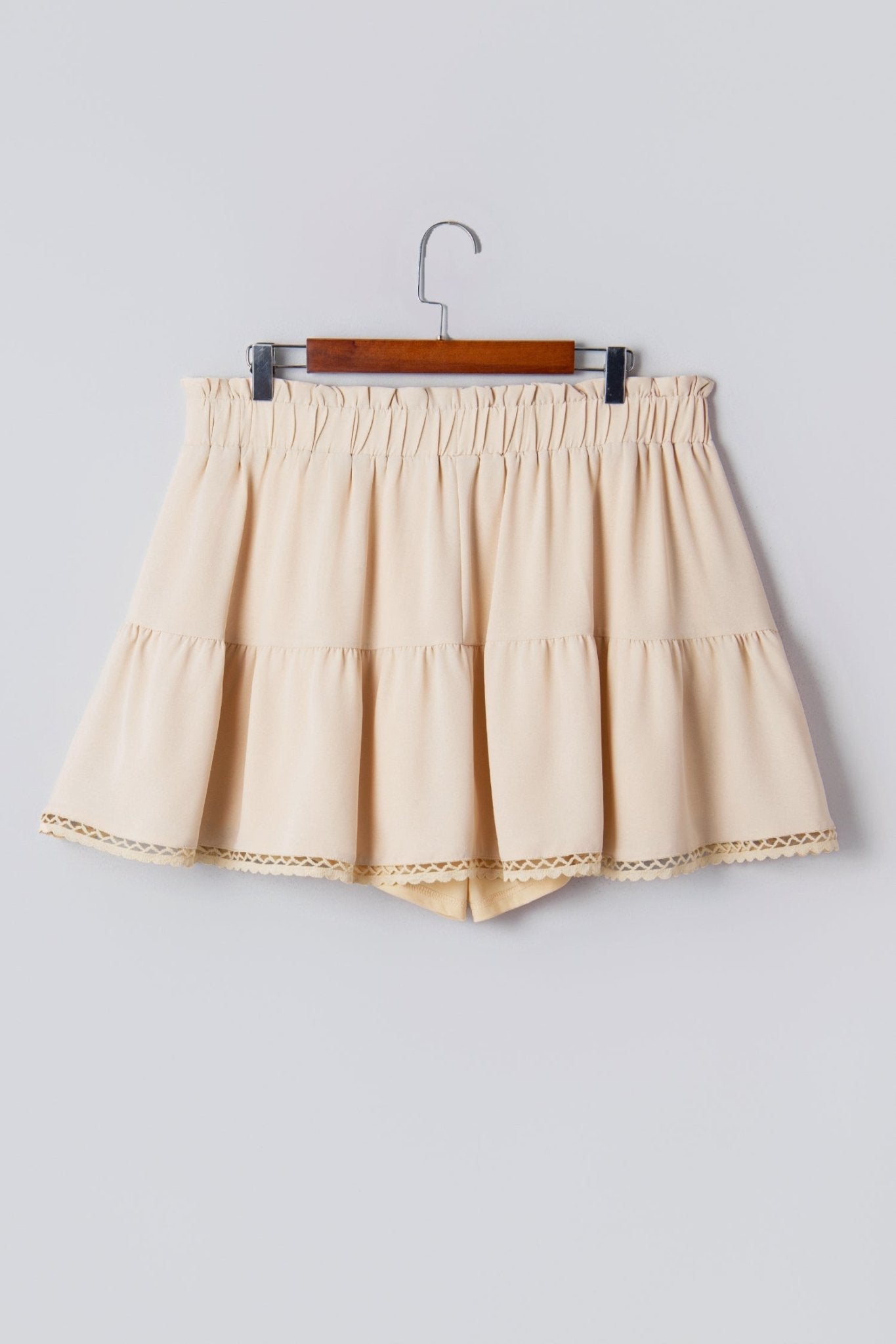 Millie Trim Boho Ruffled PLUS Shorts - Hello Beautiful BoutiquePlus Size BottomsThreaded Pear