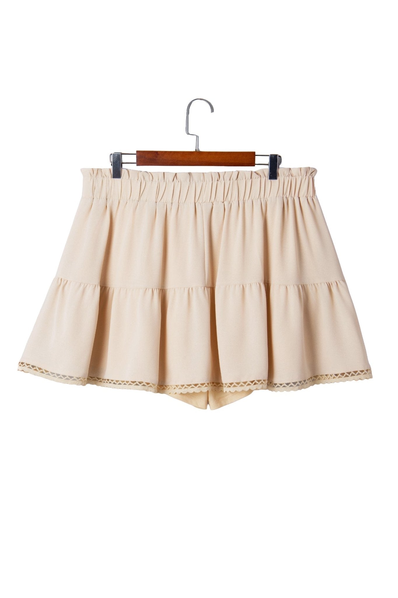 Millie Trim Boho Ruffled PLUS Shorts - Hello Beautiful BoutiquePlus Size BottomsThreaded Pear