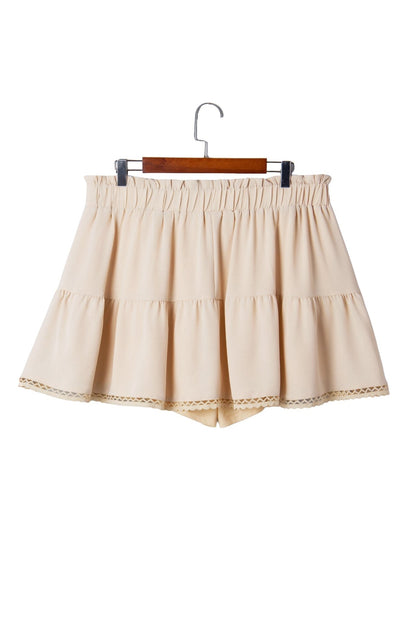 Millie Trim Boho Ruffled PLUS Shorts - Hello Beautiful BoutiquePlus Size BottomsThreaded Pear
