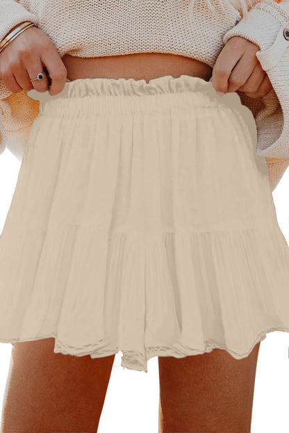 Millie Trim Boho Ruffled PLUS Shorts - Hello Beautiful BoutiquePlus Size BottomsThreaded Pear