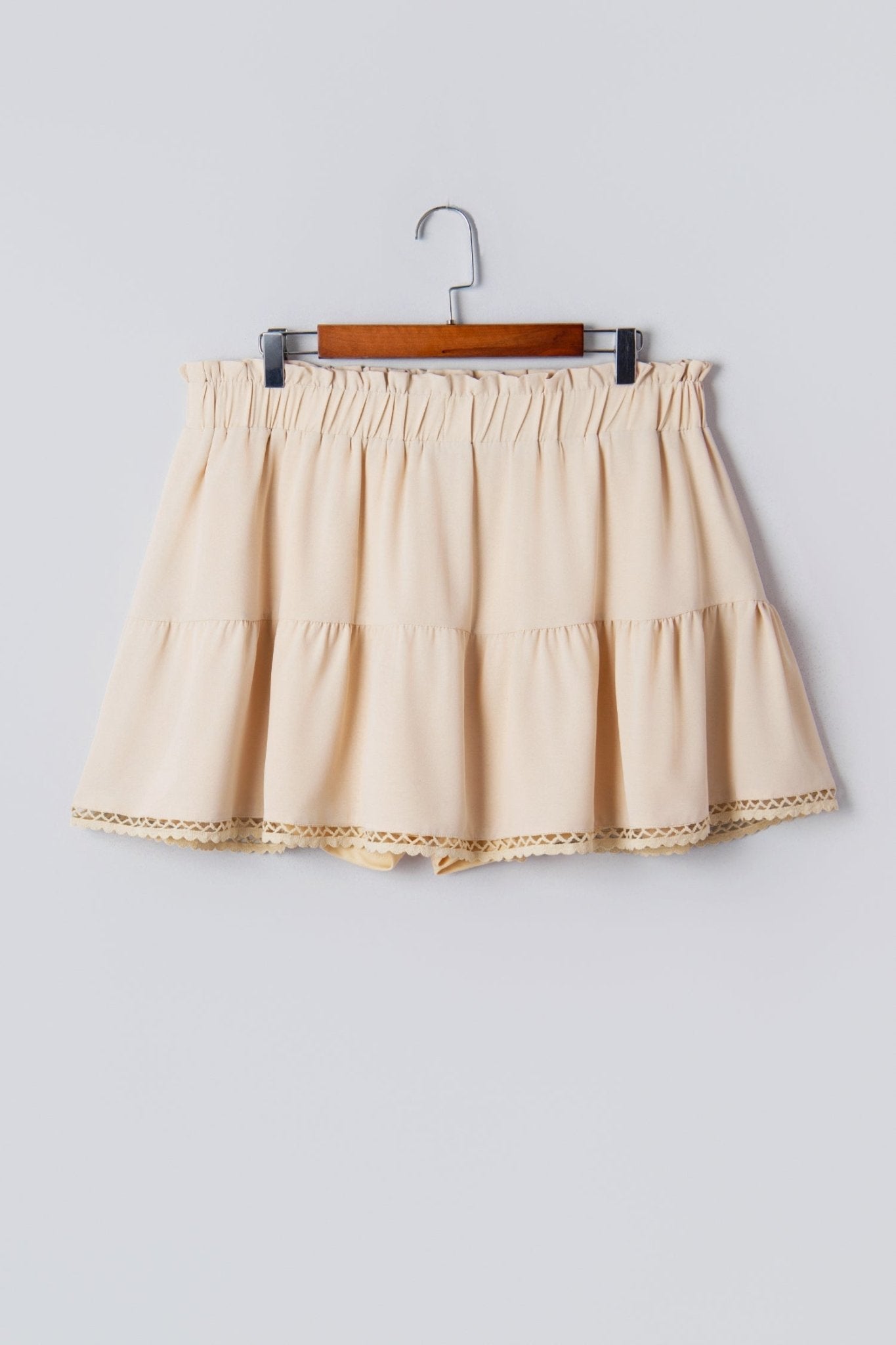 Millie Trim Boho Ruffled PLUS Shorts - Hello Beautiful BoutiquePlus Size BottomsThreaded Pear