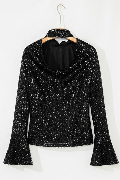 Mira Back Bell Sleeve Top - Hello Beautiful BoutiqueLong Sleeve TopsThreaded Pear