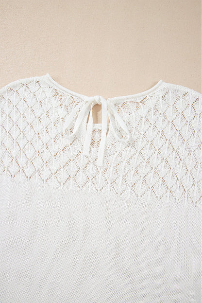 Miracle Back Short Sleeve Sweater - Hello Beautiful BoutiqueShort Sleeve SweatersThreaded Pear