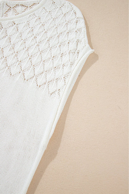 Miracle Back Short Sleeve Sweater - Hello Beautiful BoutiqueShort Sleeve SweatersThreaded Pear