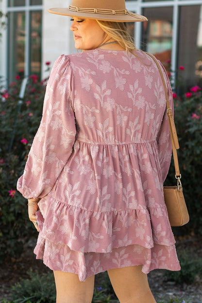 Miracle Surplice Tiered Ruffled PLUS Dress - Hello Beautiful Boutique15% OFFThreaded Pear
