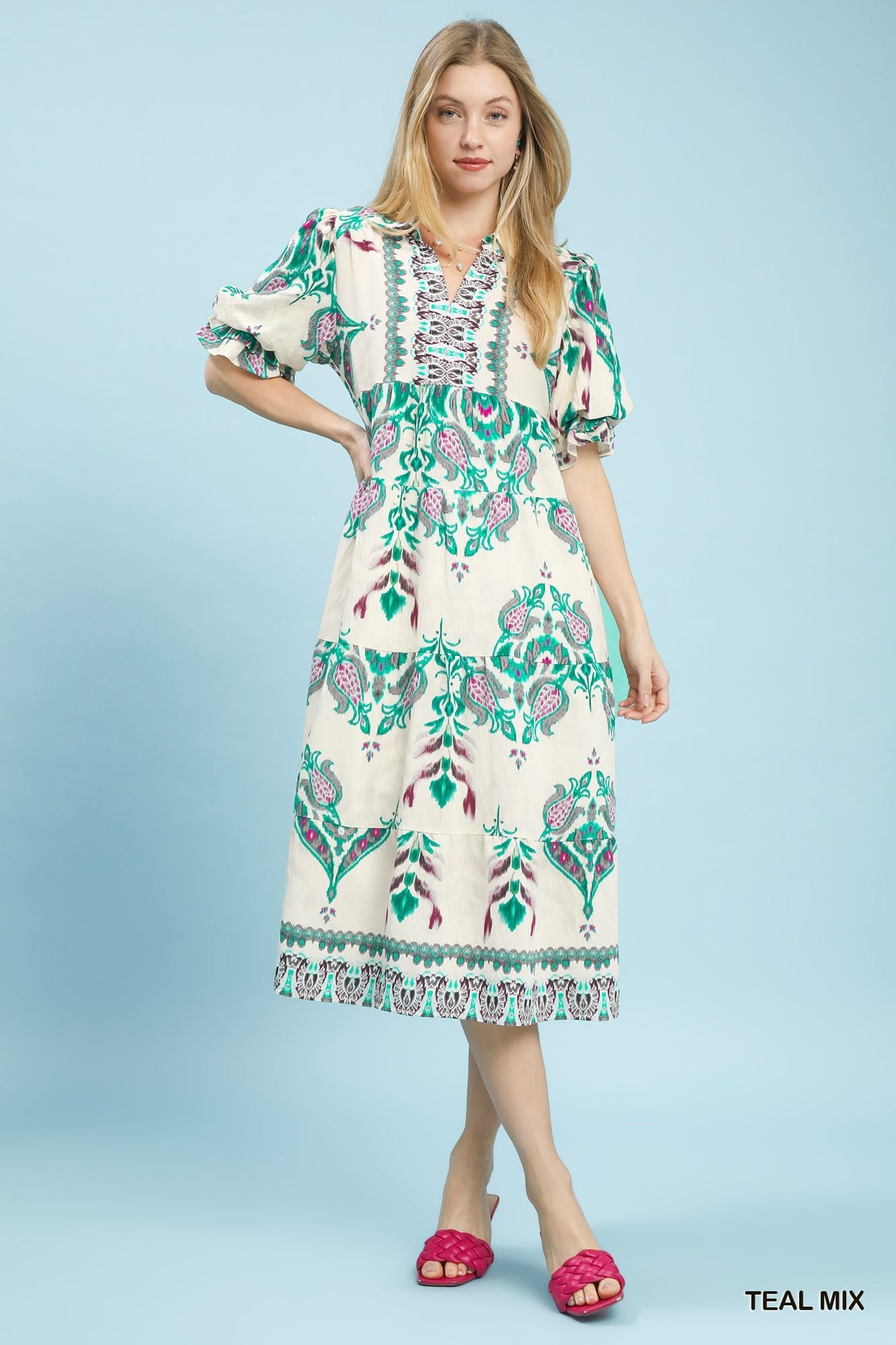 Mix Boho Midi C5507 - Hello Beautiful BoutiqueDressUmgee