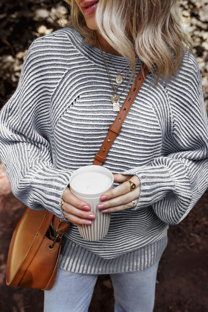 Molly Knit Boat Baggy Sweater - Hello Beautiful BoutiqueSweatersThreaded Pear