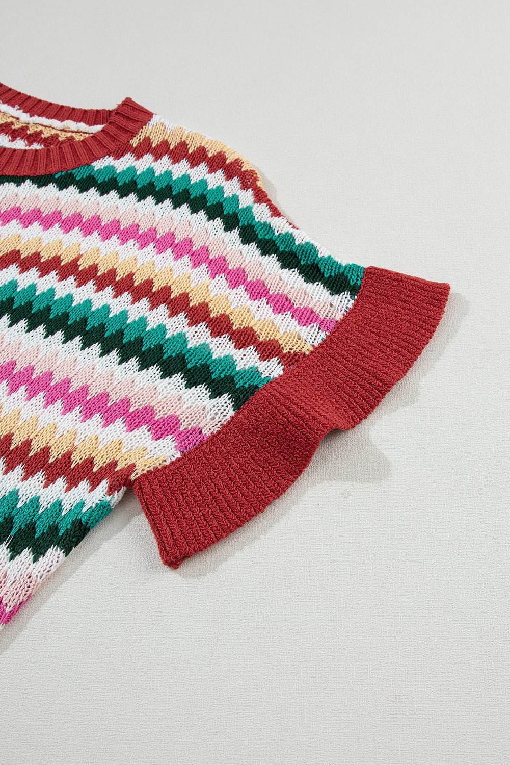 Molly Sleeve Colorful Textured Sweater - Hello Beautiful BoutiqueSweatersThreaded Pear
