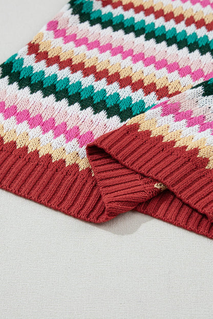Molly Sleeve Colorful Textured Sweater - Hello Beautiful BoutiqueSweatersThreaded Pear
