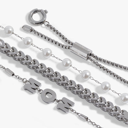 Mom Pearl Stranded™ Bracelet Set - Hello Beautiful BoutiqueBraceletsALEX AND ANI