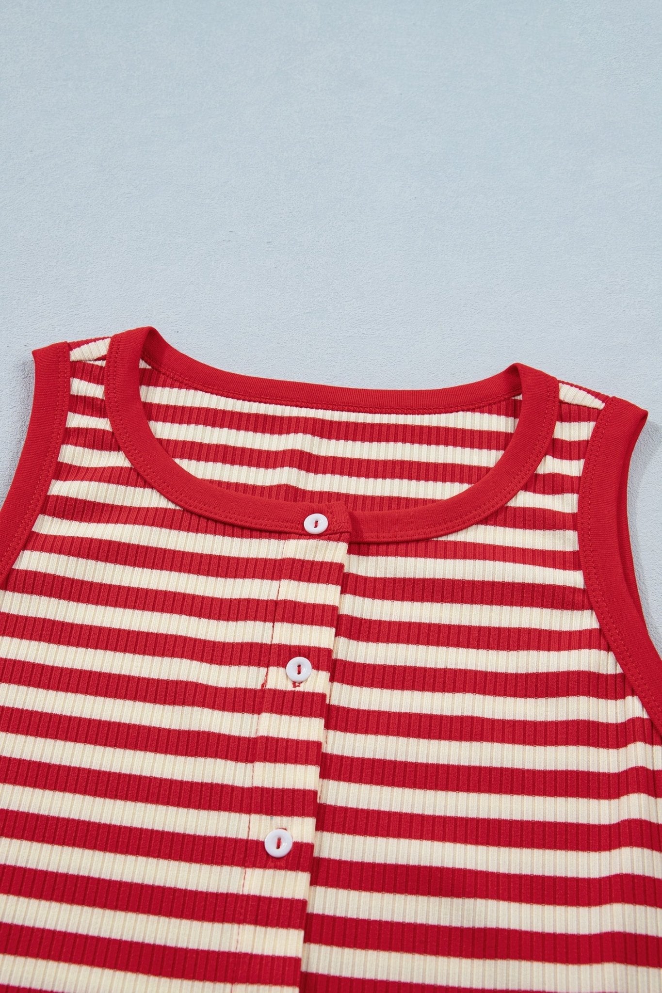 Monica Ribbed Knit Tank Top - Hello Beautiful BoutiqueTank TopsThreaded Pear