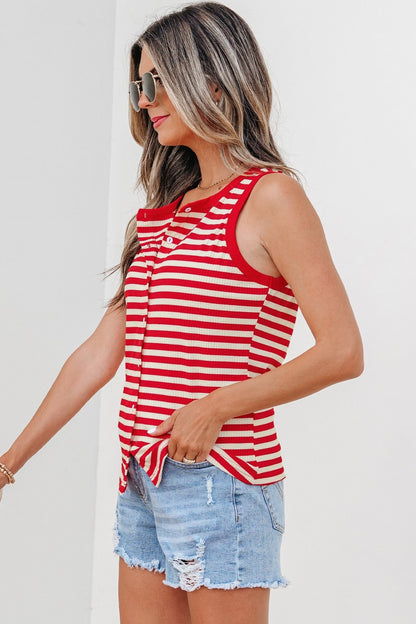 Monica Ribbed Knit Tank Top - Hello Beautiful BoutiqueTank TopsThreaded Pear