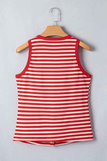 Monica Ribbed Knit Tank Top - Hello Beautiful BoutiqueTank TopsThreaded Pear