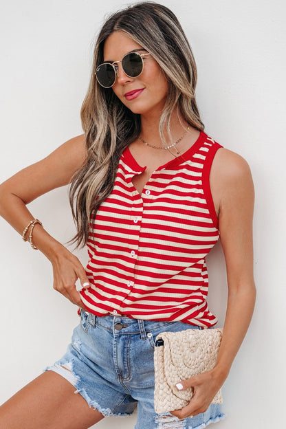 Monica Ribbed Knit Tank Top - Hello Beautiful BoutiqueTank TopsThreaded Pear