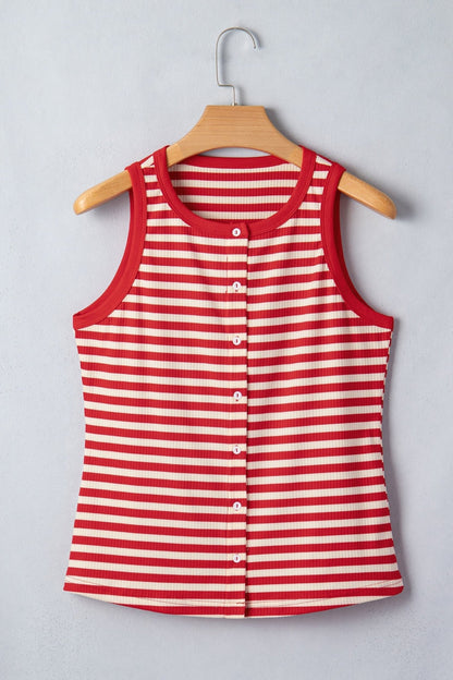Monica Ribbed Knit Tank Top - Hello Beautiful BoutiqueTank TopsThreaded Pear