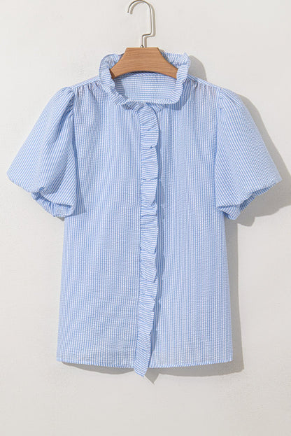 Monica Short Bubble Sleeve Shirt - Hello Beautiful BoutiqueBlouses & ShirtsThreaded Pear