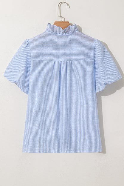 Monica Short Bubble Sleeve Shirt - Hello Beautiful BoutiqueBlouses & ShirtsThreaded Pear