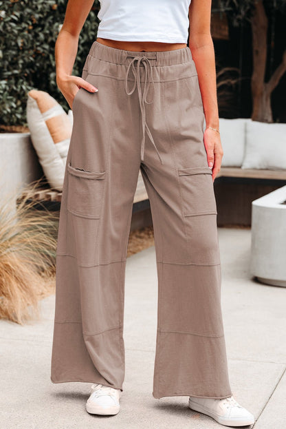 Monica Wide Leg Cargo Pants - Hello Beautiful BoutiquePants & CulotteThreaded Pear