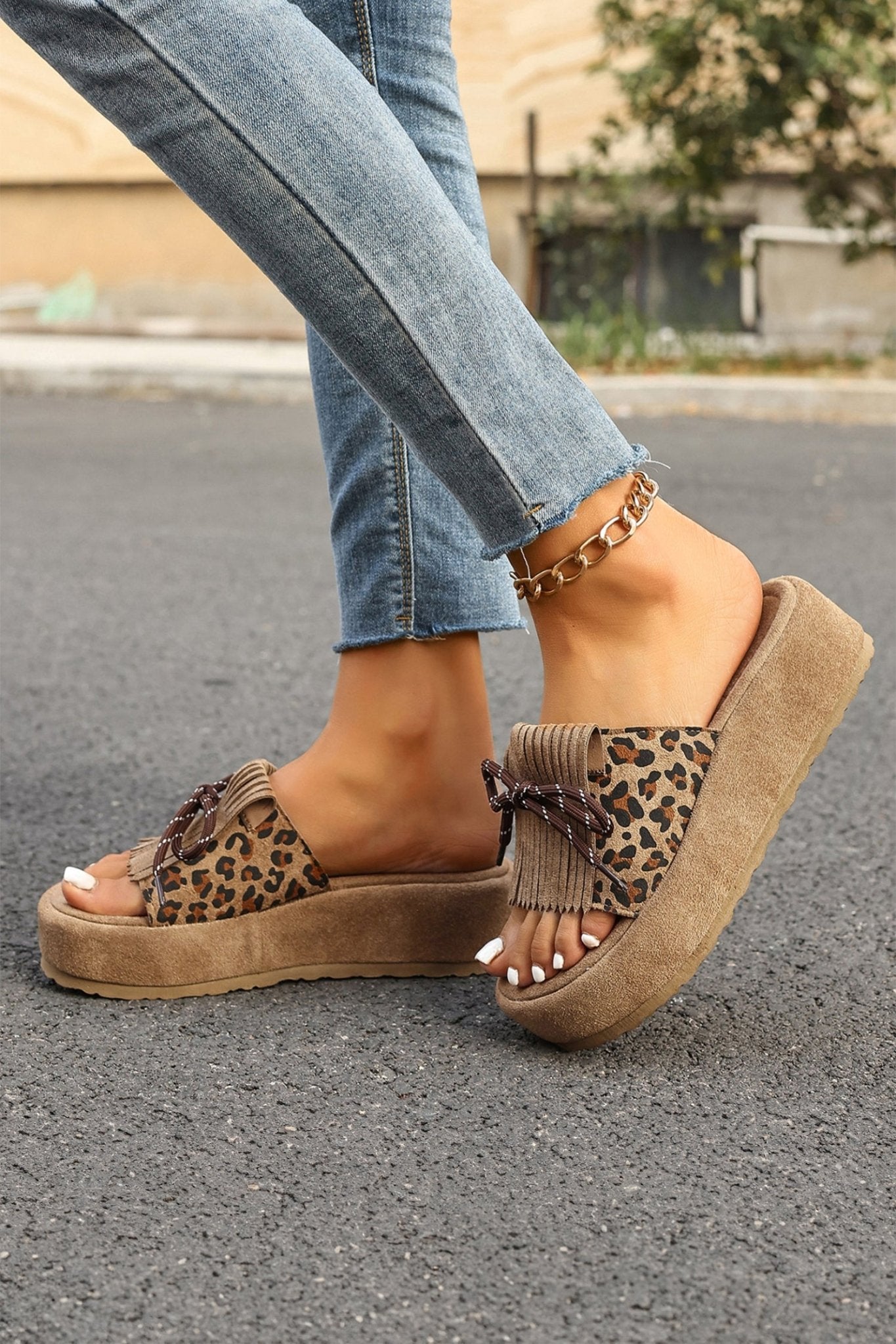 Morgan Up Detail Platform Slippers - Hello Beautiful BoutiqueSlippersThreaded Pear
