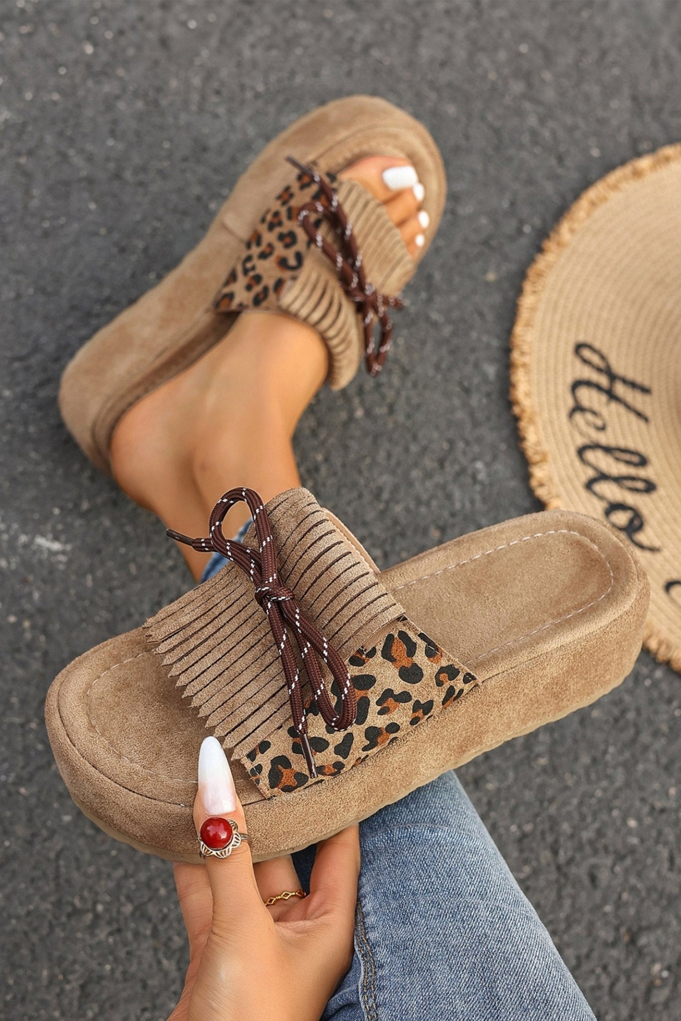 Morgan Up Detail Platform Slippers - Hello Beautiful BoutiqueSlippersThreaded Pear
